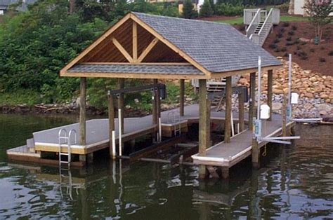 Boat Dock Design Ideas | Dock features include a 14 feet by 32 feet ...