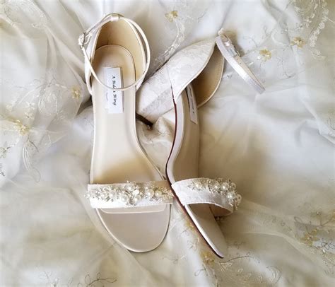 Ivory Wedding Shoes White Wedding Shoes Chunky Heels Ivory Bridal Shoes ...