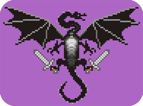 Minecraft Pixel Art Ender Dragon - Margaret Wiegel