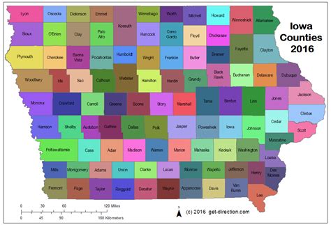 Iowa County Map Printable