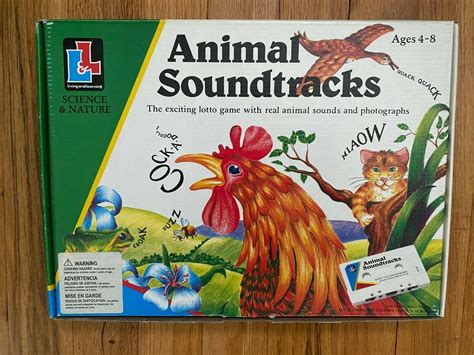 Living & Learning Animal Soundtrack Lotto Cassette Tape Game 1987 ...