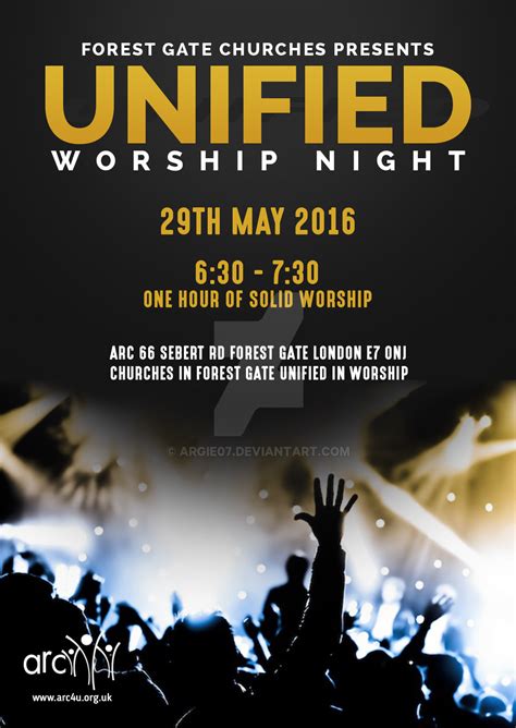 Unified Worship Night Event Poster by argie07 on DeviantArt