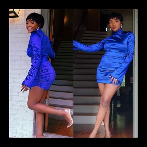 How Nigerian Singer Made A Fashion Statement With Her Ruched Dress ...