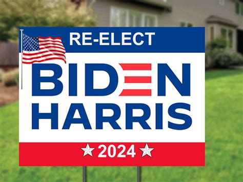 Joe Biden Yard Sign, Re-elect BIDDEN HARRIS 2024 Yard Sign, Biden 2024 ...