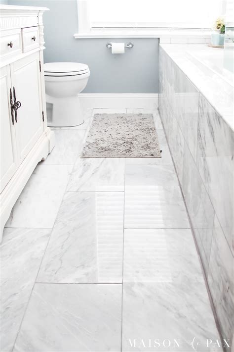 White Marble Bathroom Floor Tiles – Flooring Site