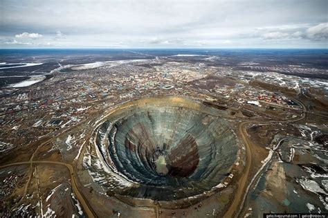 Mirny Diamond Mine in Eastern Russia | Mirny, Diamond mines, Russia