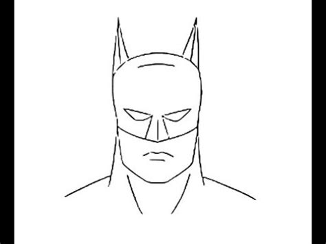 Batman Face Drawing