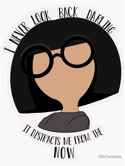 "The Incredibles Edna Mode "I Never Look Back Darling"" Sticker for ...