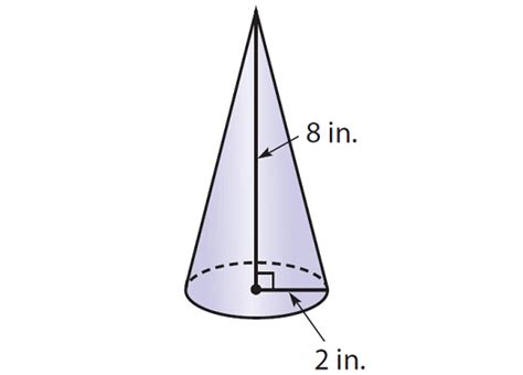 Finding the Volume of a Cone