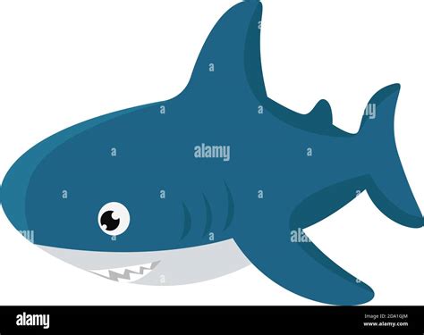 Shark in the water ,illustration,vector on white background Stock ...