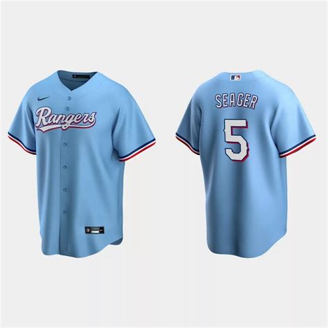 Corey Seager Cream & Blue Jersey - Nebgift