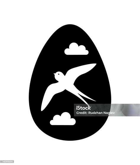 Black Egg Silhouette Stock Illustration - Download Image Now - Animal ...