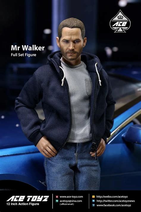 1/6 scale figure doll Fast&Furious Paul Walker Brian 12" action figure ...