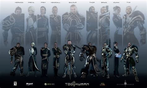 All of the Norse Gods from the game Too Human developed by Silicon ...