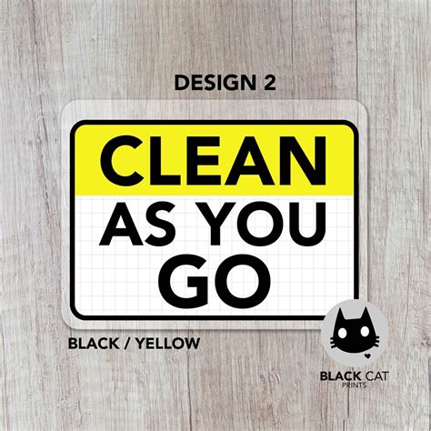 Clean As You Go Sign | Laminated Signage | Sign Board | Shopee Philippines