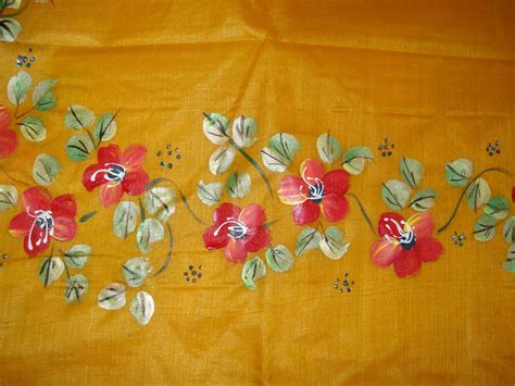 ROSE PETALS: SAREE BORDER PAINTING