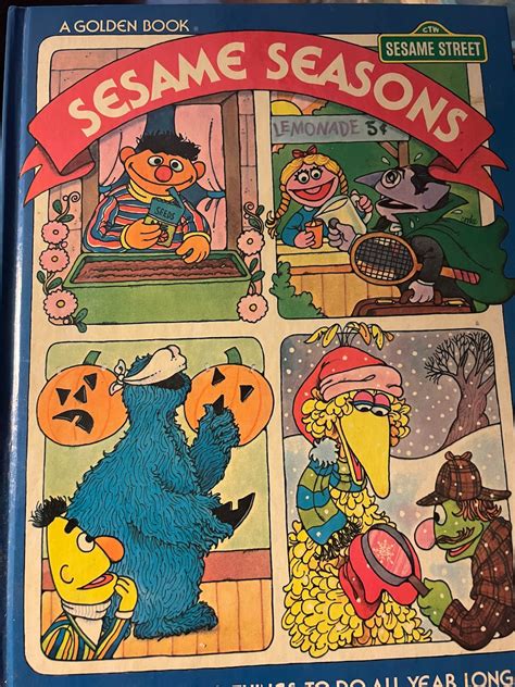 Sesame Street Sesame Seasons Golden Book/ Nostalgic Gift/ - Etsy