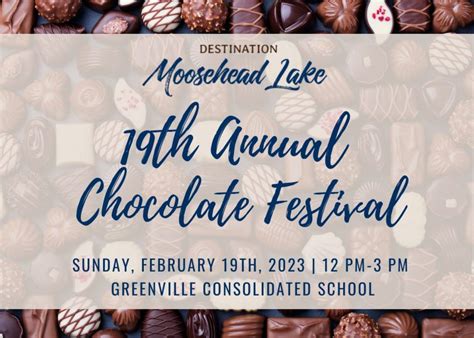 19th annual Chocolate Festival back in-person in 2023 -Piscataquis Observer