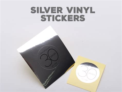 Silver Vinyl Stickers by StickerDot on Dribbble