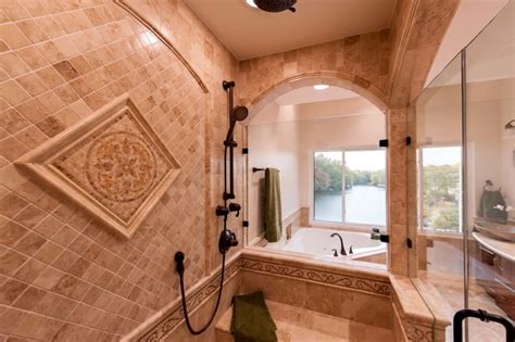 Roman-style Bath Adds Splendor to Reston Townhome - Traditional ...