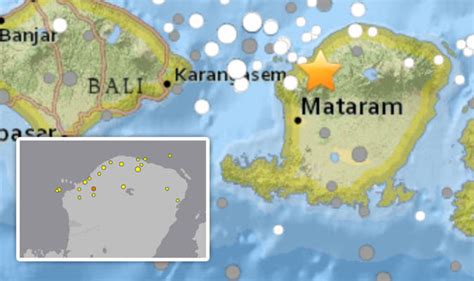 Bali earthquake LIVE maps: Lombok hit by SEVENTH quake today - more ...