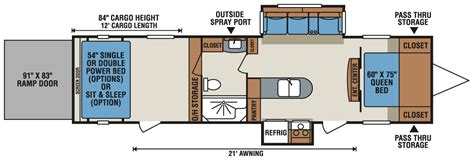 Toy Hauler Trailer Floor Plans - floorplans.click