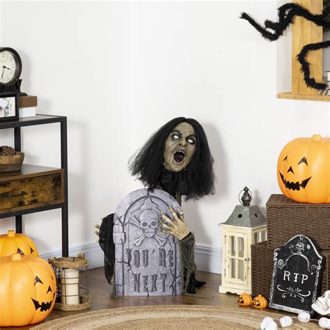 The Holiday Aisle® 30" Life Size Outdoor Halloween Decorations Female ...