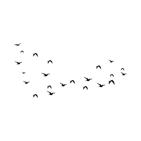 Black Flying Birds Silhouette Design, Flying Birds, Flying Birds Vector ...