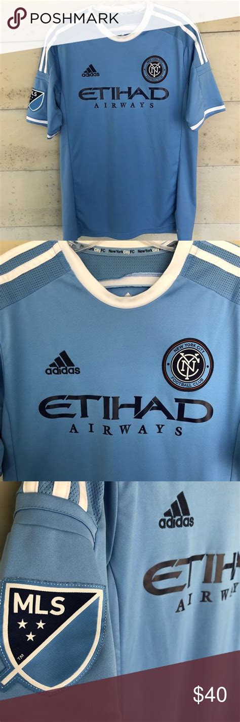 SOLD Authentic Adidas NYCFC Jerseys | Adidas shirt, Mens tshirts, Adidas