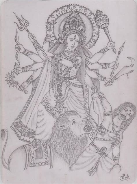 Update more than 73 durga images sketch - seven.edu.vn