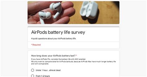 Survey: Average battery life of your AirPods? : r/airpods