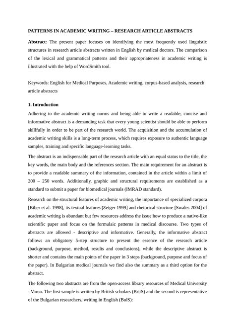 😊 Abstract examples research paper. How to Write an Abstract (with ...