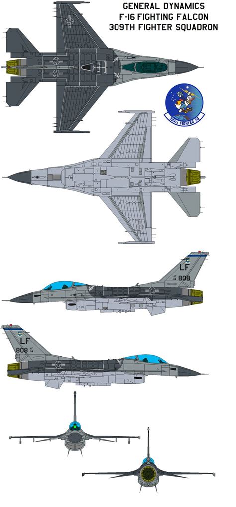 General Dynamics F-16 Fighting Falcon 309th viper by bagera3005 ...