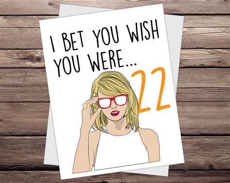 Taylor Swift Birthday Card Printable