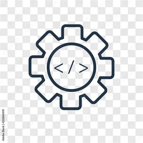 Web development vector icon isolated on transparent background, Web ...