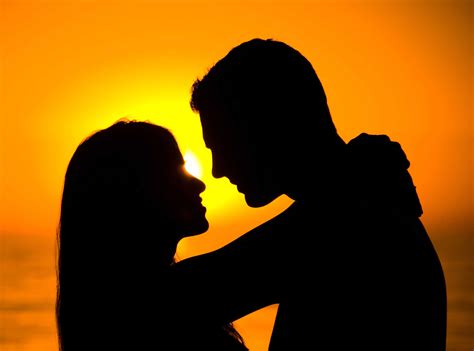 Romantic Couple Sunset Silhouette Wallpapers - Wallpaper Cave