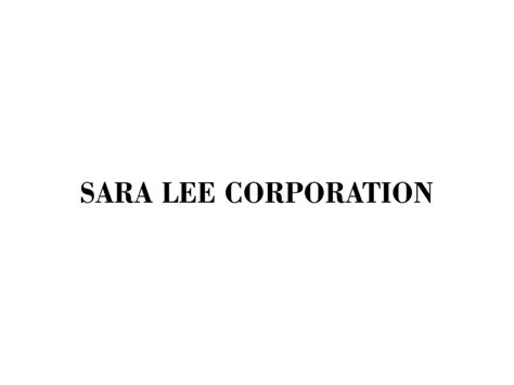 Sara Lee Corporation Logo PNG Transparent & SVG Vector - Freebie Supply