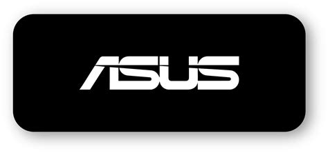 Asus company logo with realistic shadow. Popular computer and laptop ...