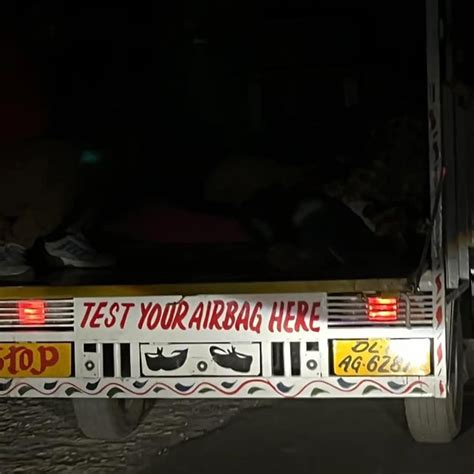 Sign on the back of a truck. : r/funnysigns