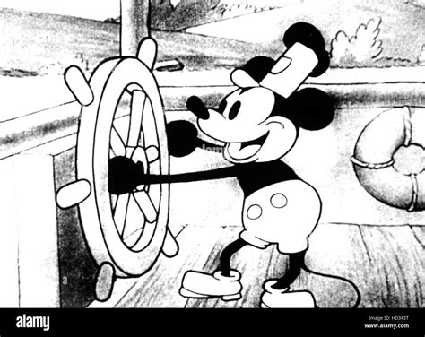 Steamboat willie walt disney Black and White Stock Photos & Images - Alamy