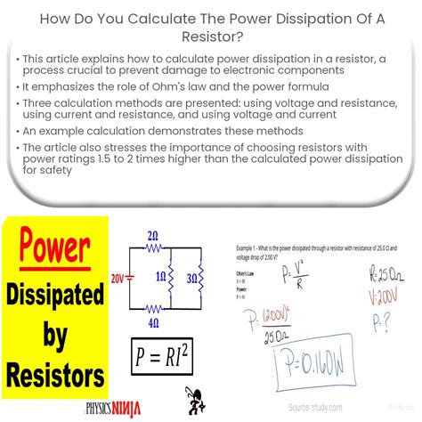 ¿Cómo calculas la disipación de potencia de una resistencia?