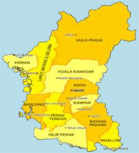 Map of Perak, Malaysia Source: Majlis Daerah Perak Tengah (2017 ...