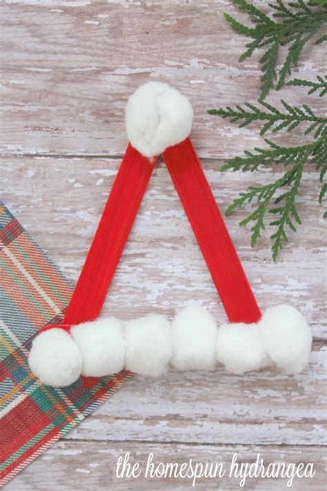 Easy and Fun Santa Claus Hat Craft for Kids - The Homespun Hydrangea