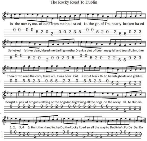 The Rocky Road To Dublin Chords | Guitar Chords And Tabs