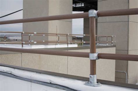 Parapet Roof Railing - OSHA Compliant Guardrail for Roof Parapets