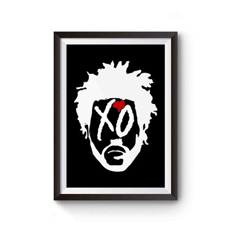 The Weeknd Face Logo Poster