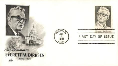 In Memory of Everett M. Dirksen First Day Covers First Day Cover