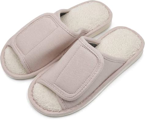 Amazon.com | Women's Extra Wide Swollen Foot Slippers, Plantar ...