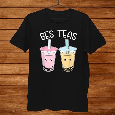 Bes Teas Besties Bubble Tea Cute Boba Best Friends Shirt - TeeUni