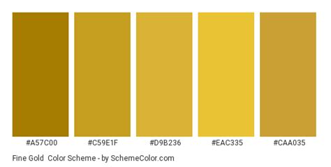 Fine Gold Color Scheme » Gold » SchemeColor.com